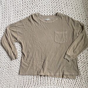 Urban Outfitters Tan Long Sleeve Tee